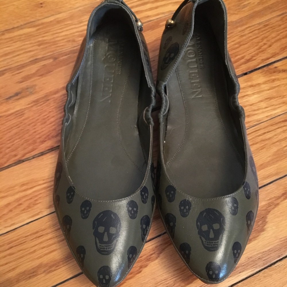 Alexander McQueen Skull Flats